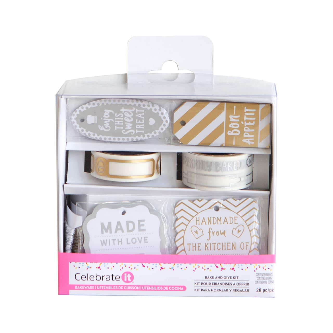 6 Pack: Silver &#x26; Gold Bake And Give Kit by Celebrate It&#xAE;